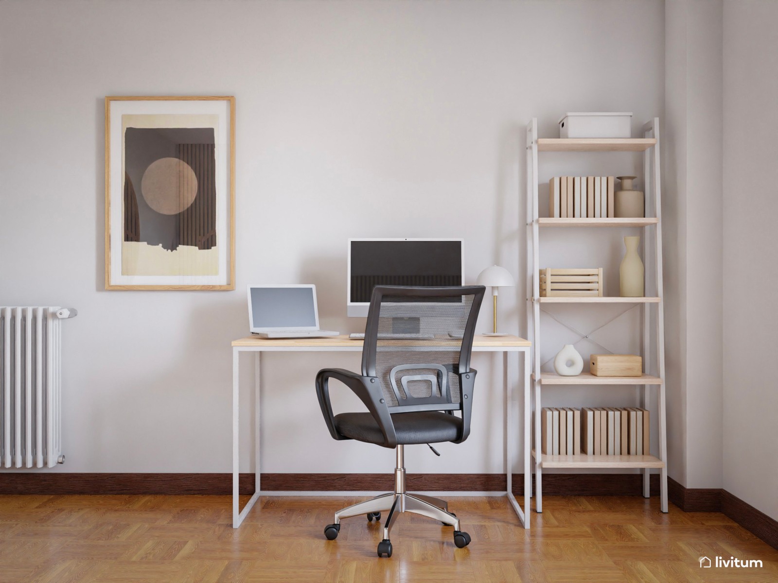 Mesa de Escritorio con Estantería Taylor — TR Muebles