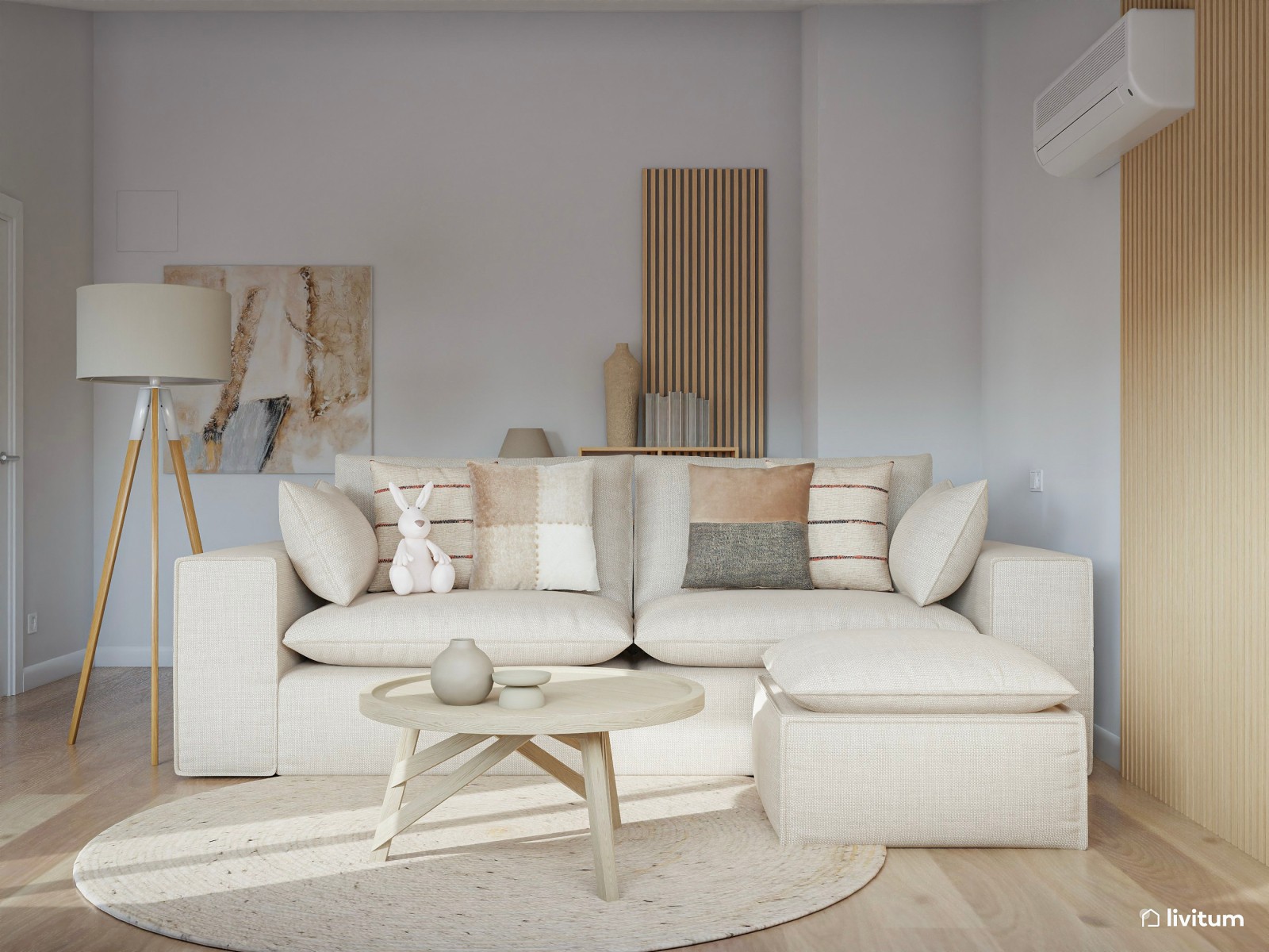 Acogedor salón con zona de juegos infantil 
