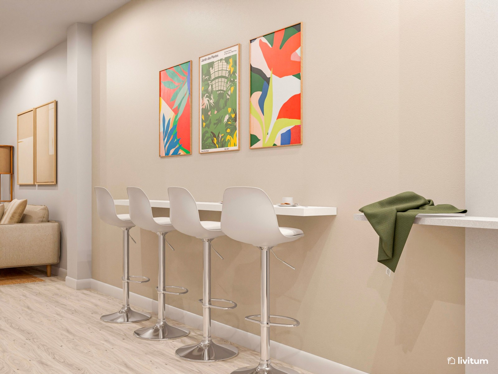 Apartamento con mucho encanto y color