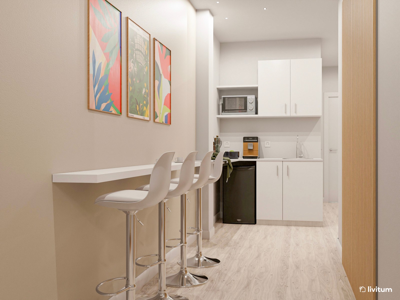 Apartamento con mucho encanto y color