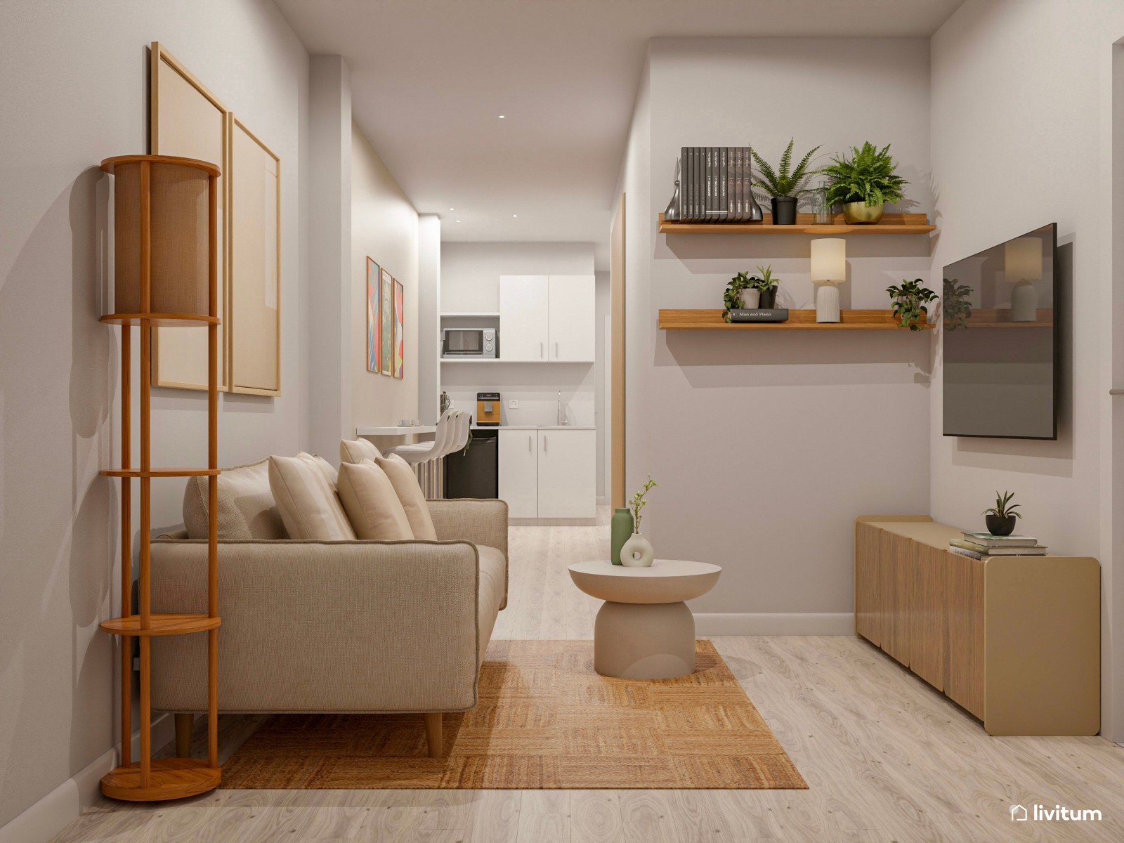 Apartamento con mucho encanto y color