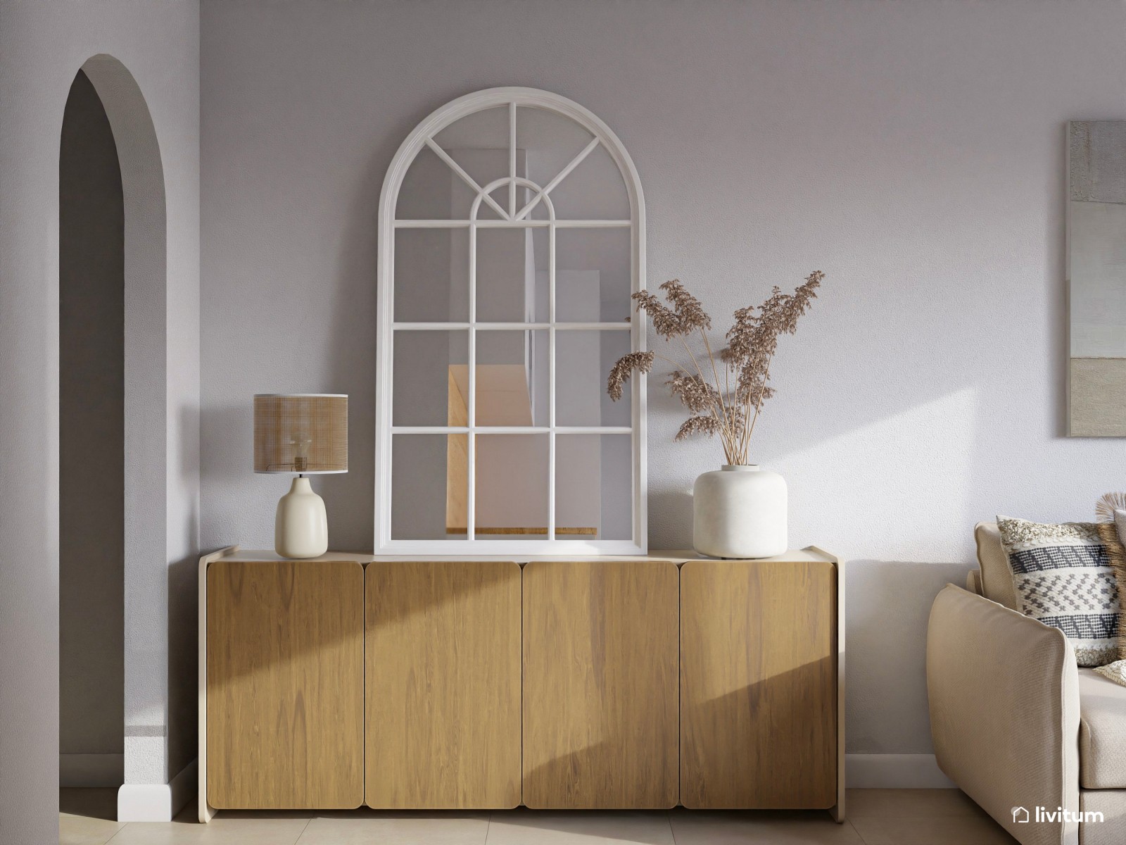Apartamento de 28 m² con salón comedor, cocina, dormitorio y terraza