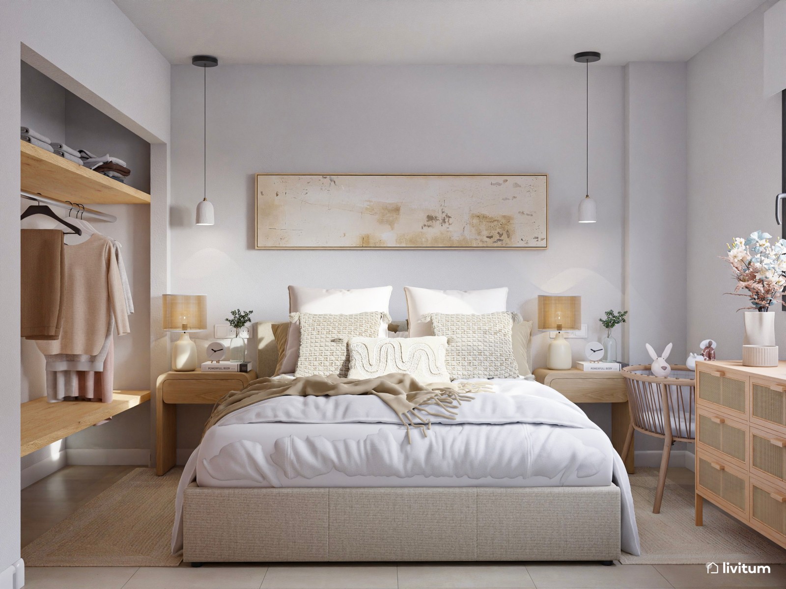 Apartamento de 28 m² con salón comedor, cocina, dormitorio y terraza