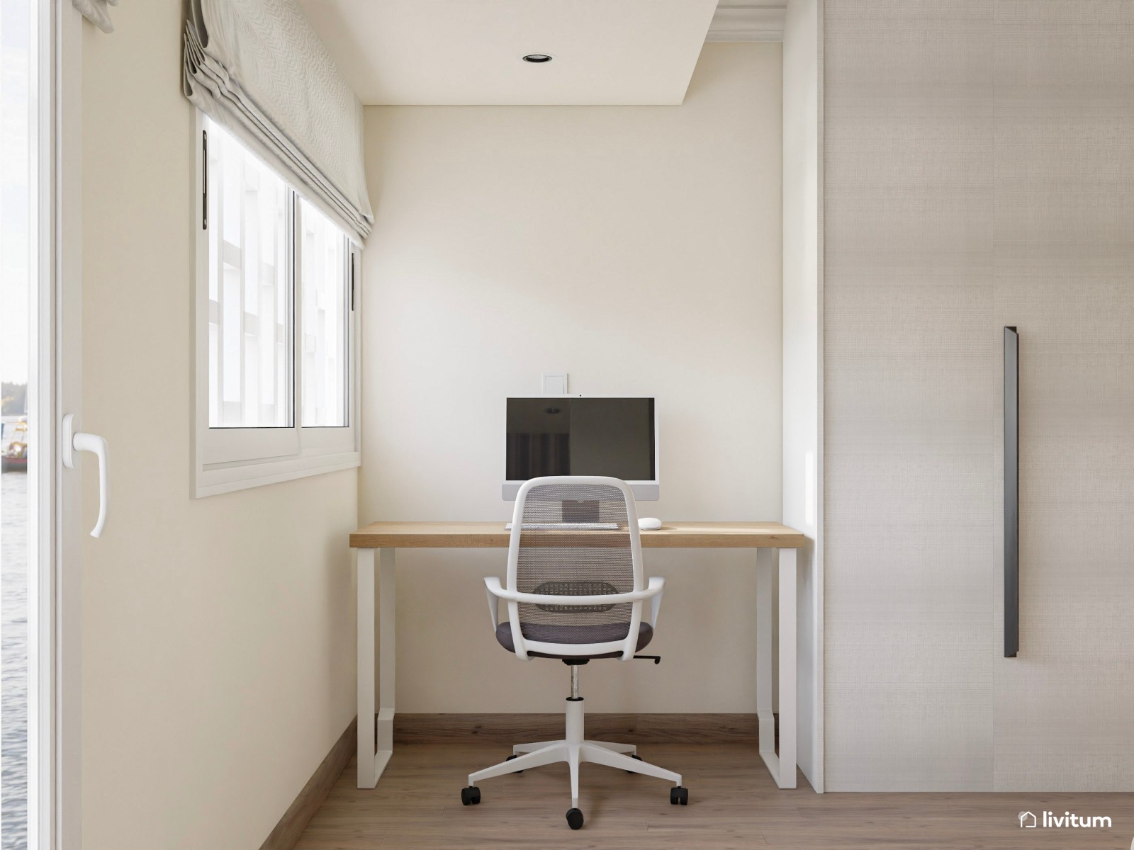 Blanco roto y texturas por doquier: un dormitorio muy moderno