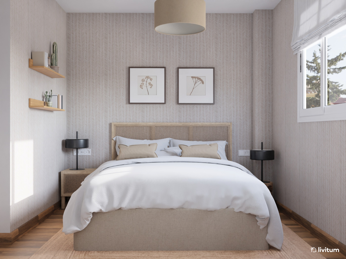 Revestimientos de pared en dormitorio: 10 ideas y consejos 