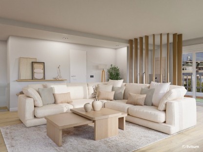 ¿Sin espacio para teletrabajar? El truco de este salón para integrar un escritorio elegante sin obras 