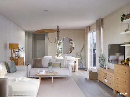 Decora tu salón en beige y madera: 19 ejemplos reales para inspirarte