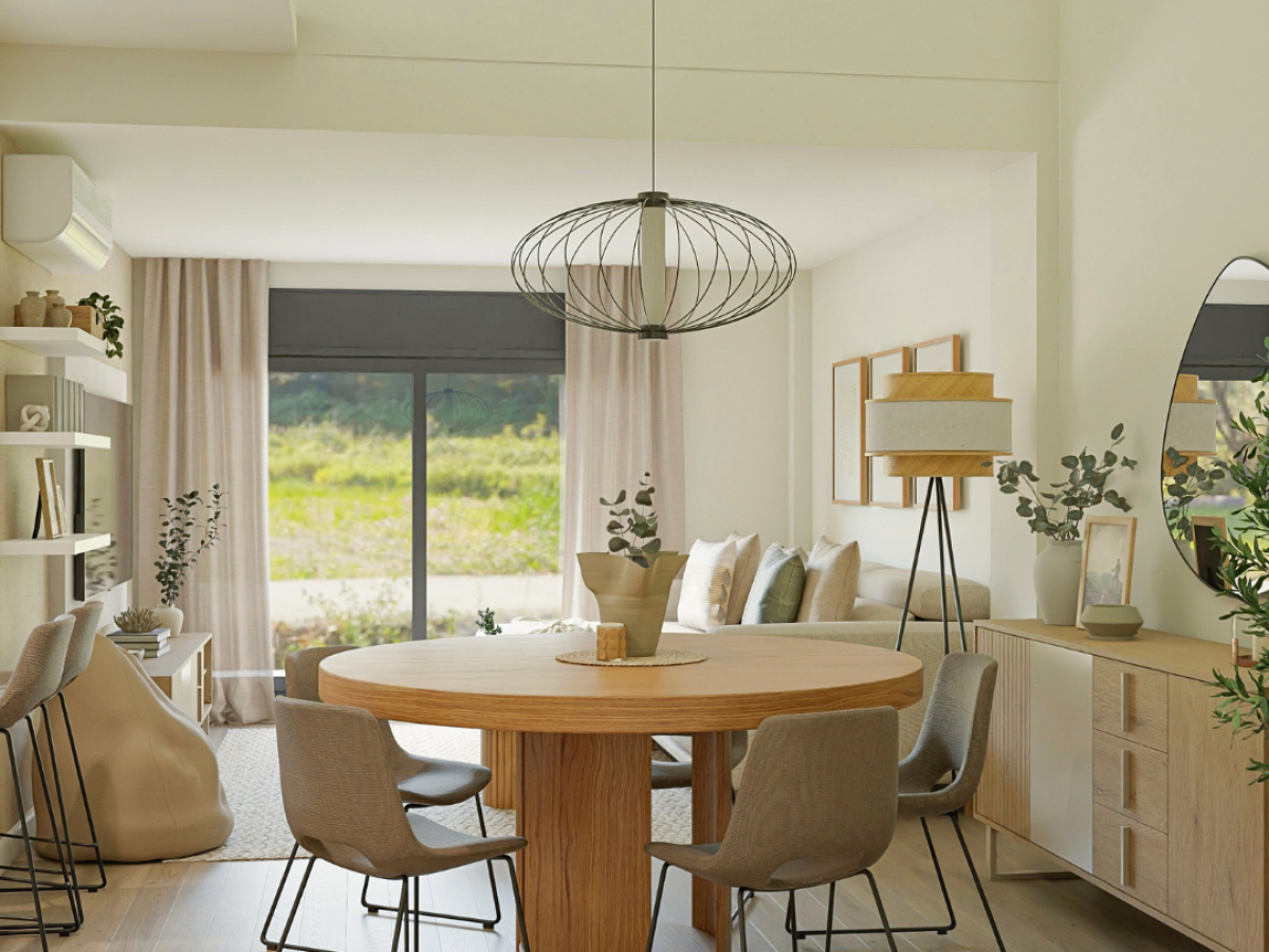 Este salón comedor pasó de vacío a convertirse en un hogar lleno de vida
