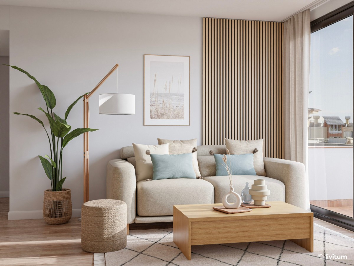 ¿Tienes un salón con sofá pequeño? 5 claves para decorarlo y que no se pierda visualmente