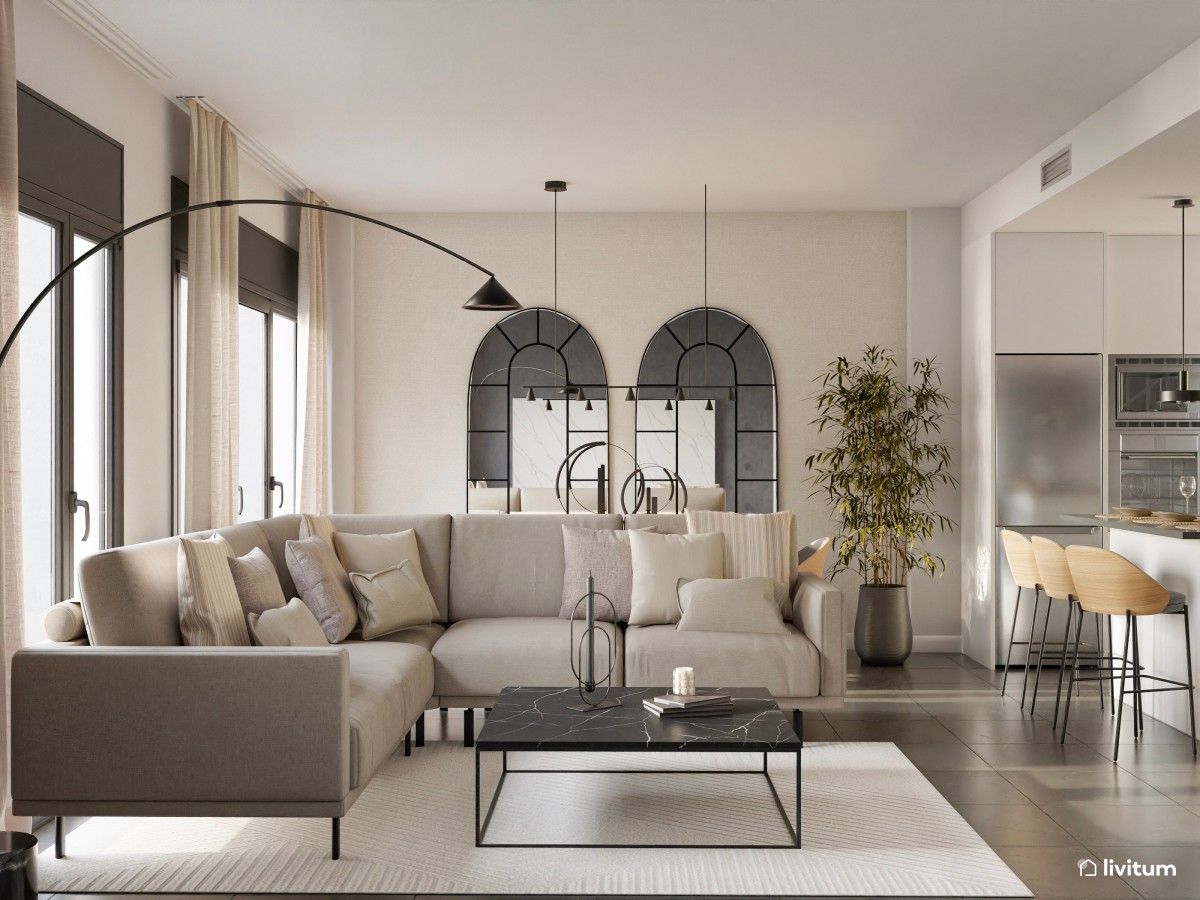 Gris, greige o beige: ¿Qué color es tu favorito para el salón? 
