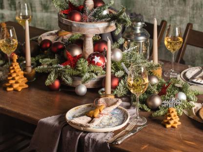 10 ideas para decorar la mesa de comedor esta Navidad