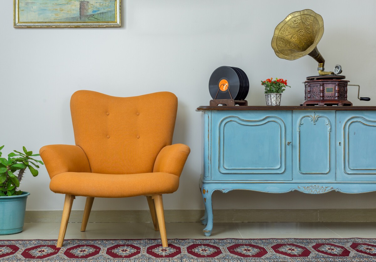 Cómo crear un diseño de inspiración vintage con muebles y decoración 