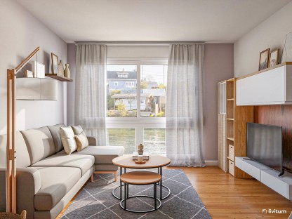 De ruido visual a elegancia nórdica: transformamos este salón anticuado en un espacio minimalista y acogedor