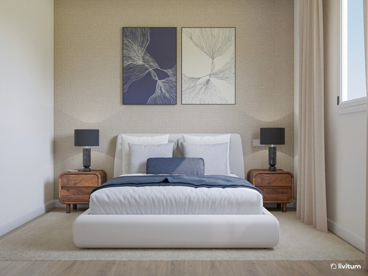 dormitorio elegante y funcional