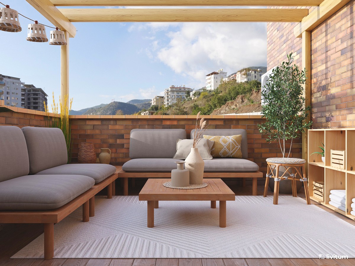 2 propuestas para esta terraza nórdica con mucho encanto 