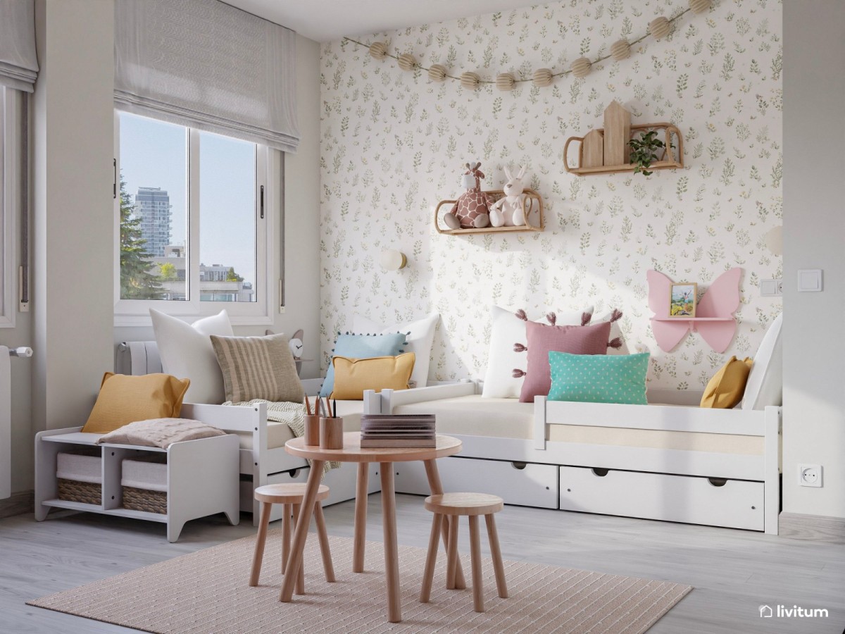 ¿Tu hijo y tu hija comparten habitación? Cómo decorar un cuarto compartido para niño y niña
