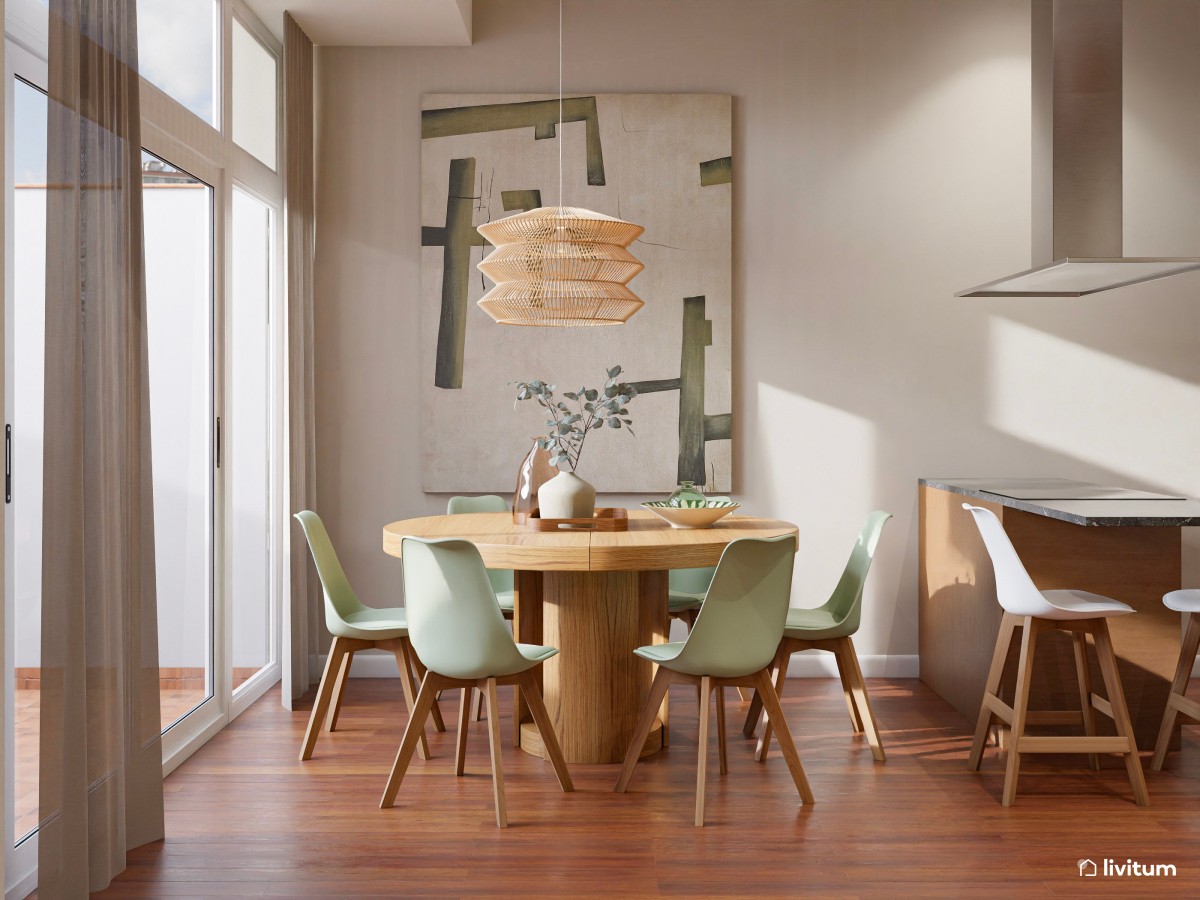 16 comedores pequeños rústicos, nórdicos y minimalistas para inspirar tu hogar