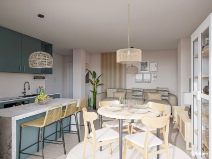 Si tuviera que decorar mi salón abierto y pequeño, copiaría estos 10 diseños reales vistos en Livitum 