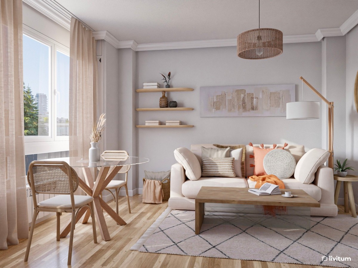 Salón pequeño, grandes soluciones: Cómo optimizar tu espacio de menos de 20 m²