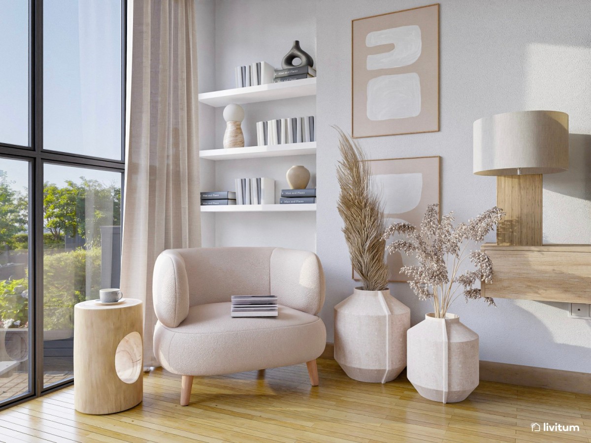 Cómo crear una zona de lectura en un salón pequeño (ideas prácticas y acogedoras)