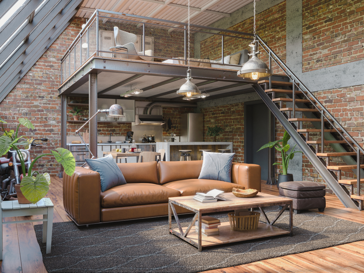 Muebles para el hogar de madera de diseño estilo industrial OB19