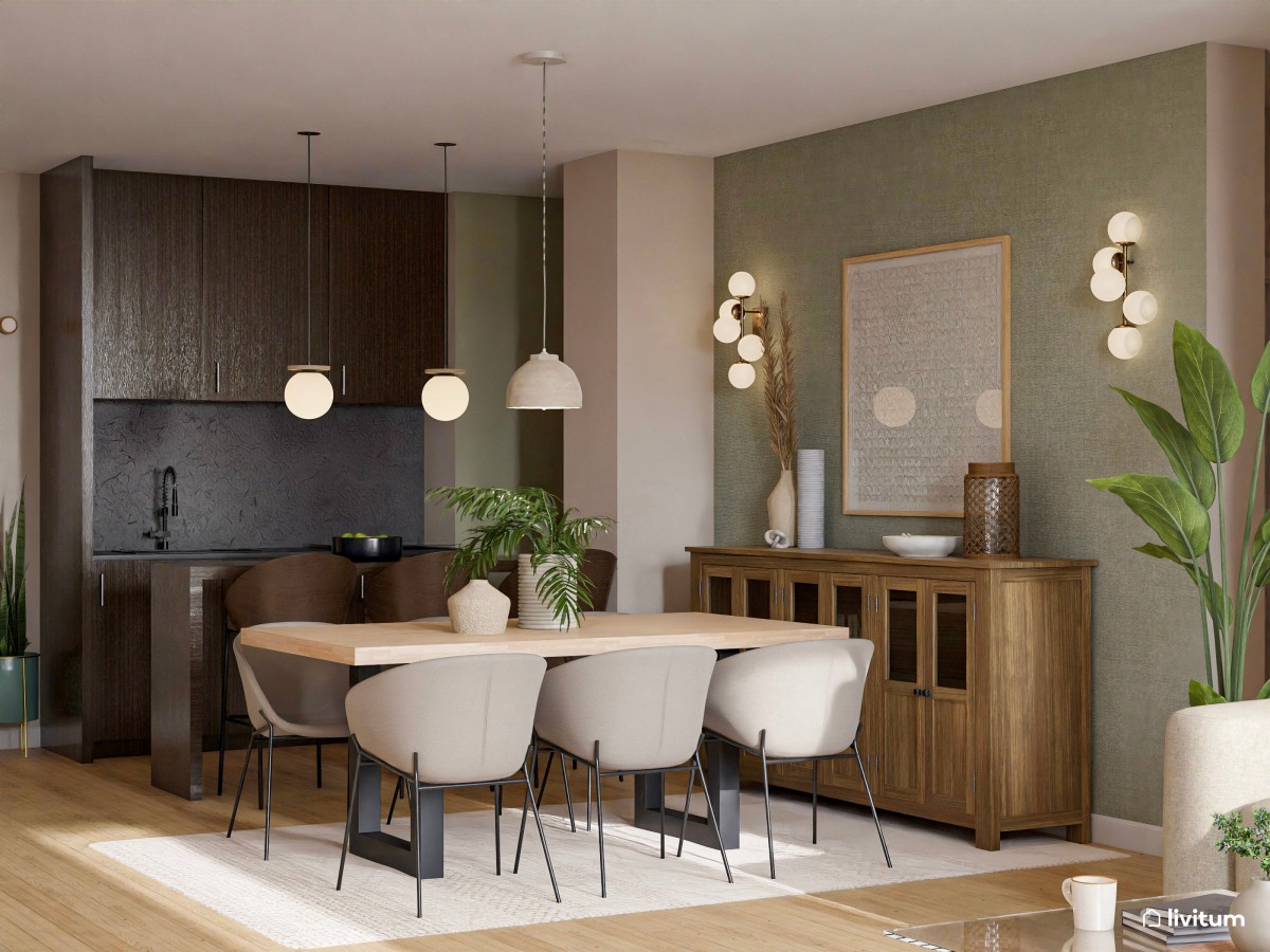 Piso de 77 m² elegante y moderno con cocina abierta: ¡únete al home tour!