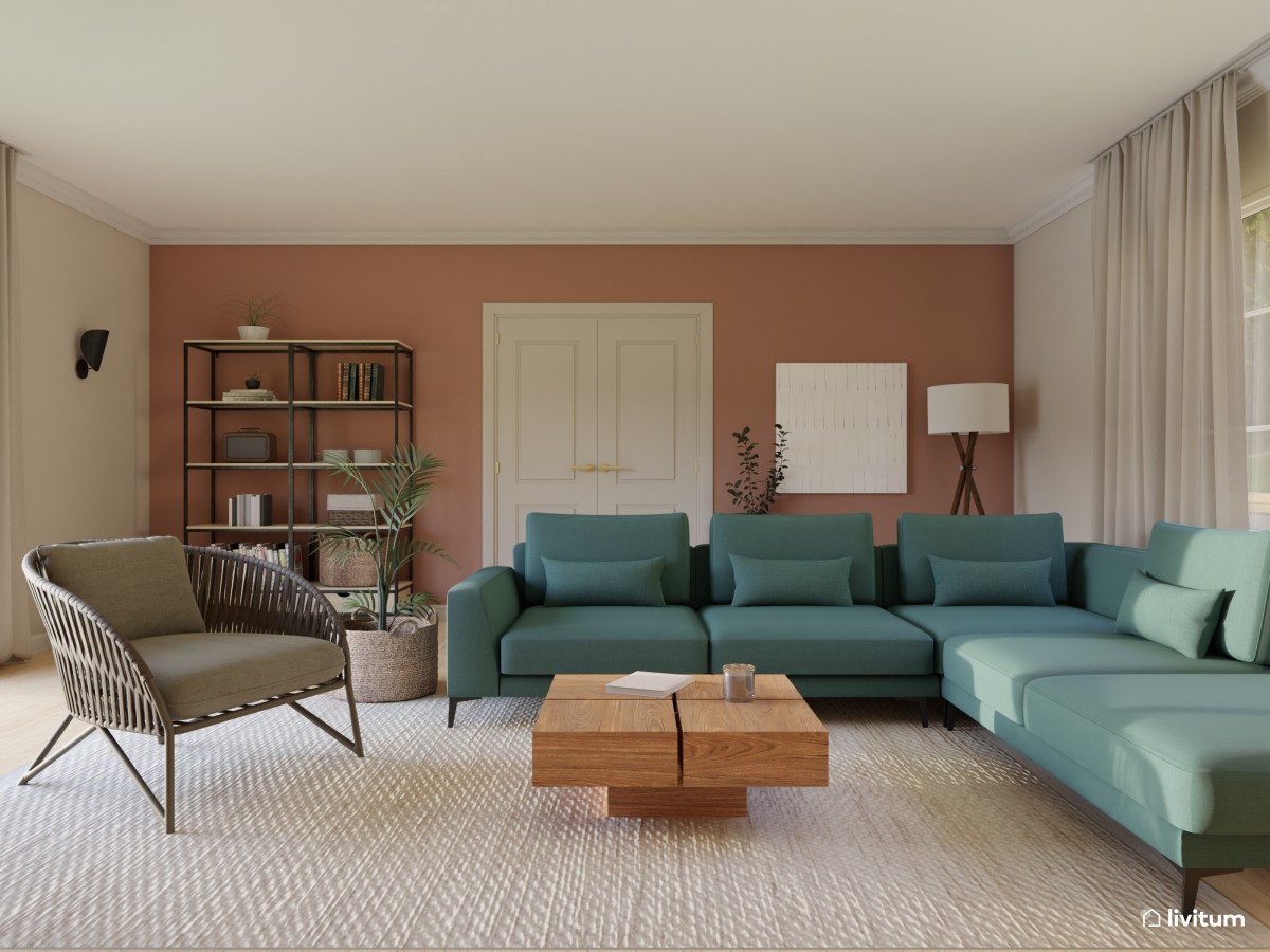 Sofás con color, ¿cómo combinarlos con tu salón? 