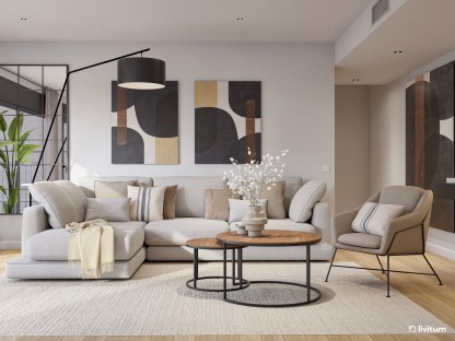 Salones elegantes decorados por Livitum (casos reales) 