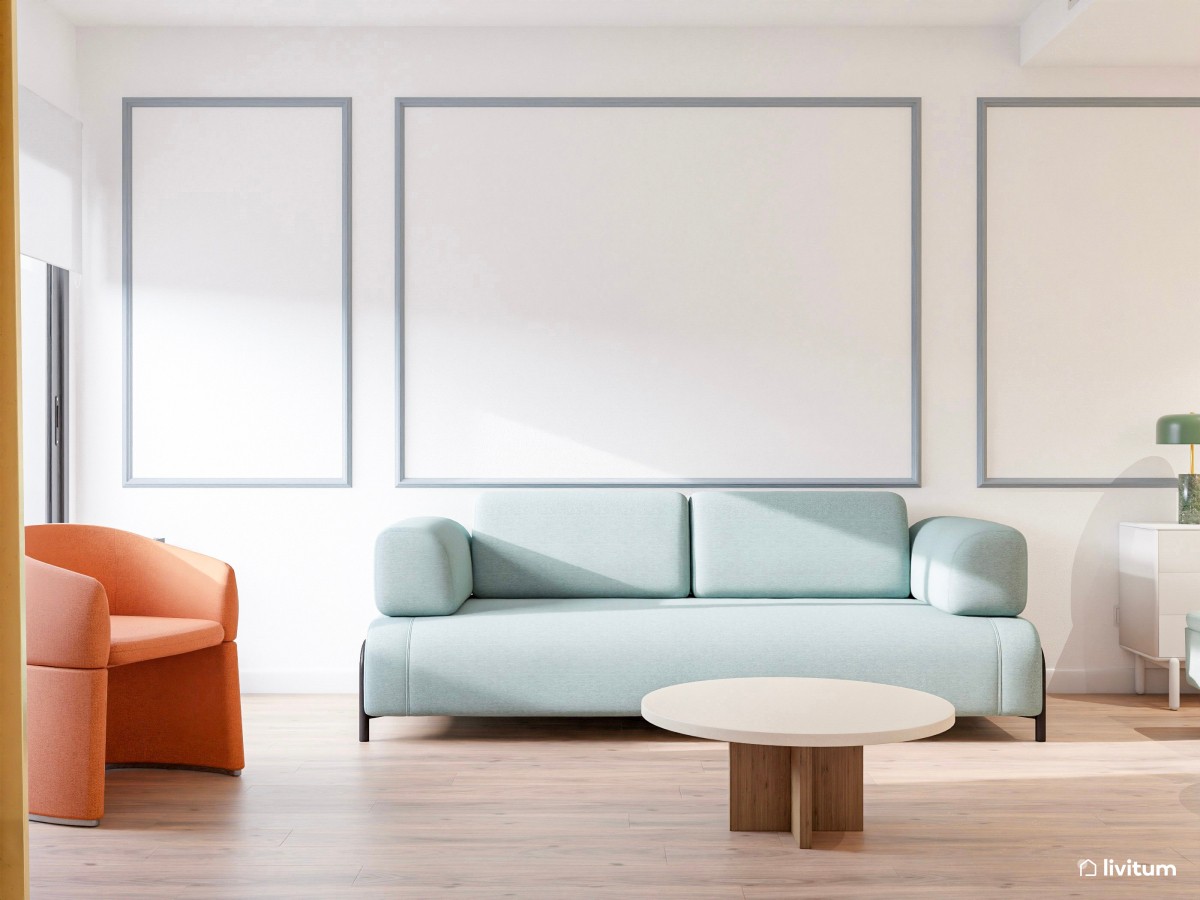 salón colorido vacío