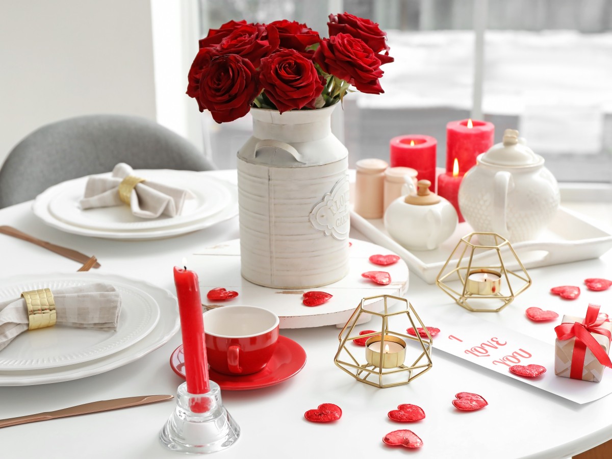 Cómo decorar una mesa para San Valentín