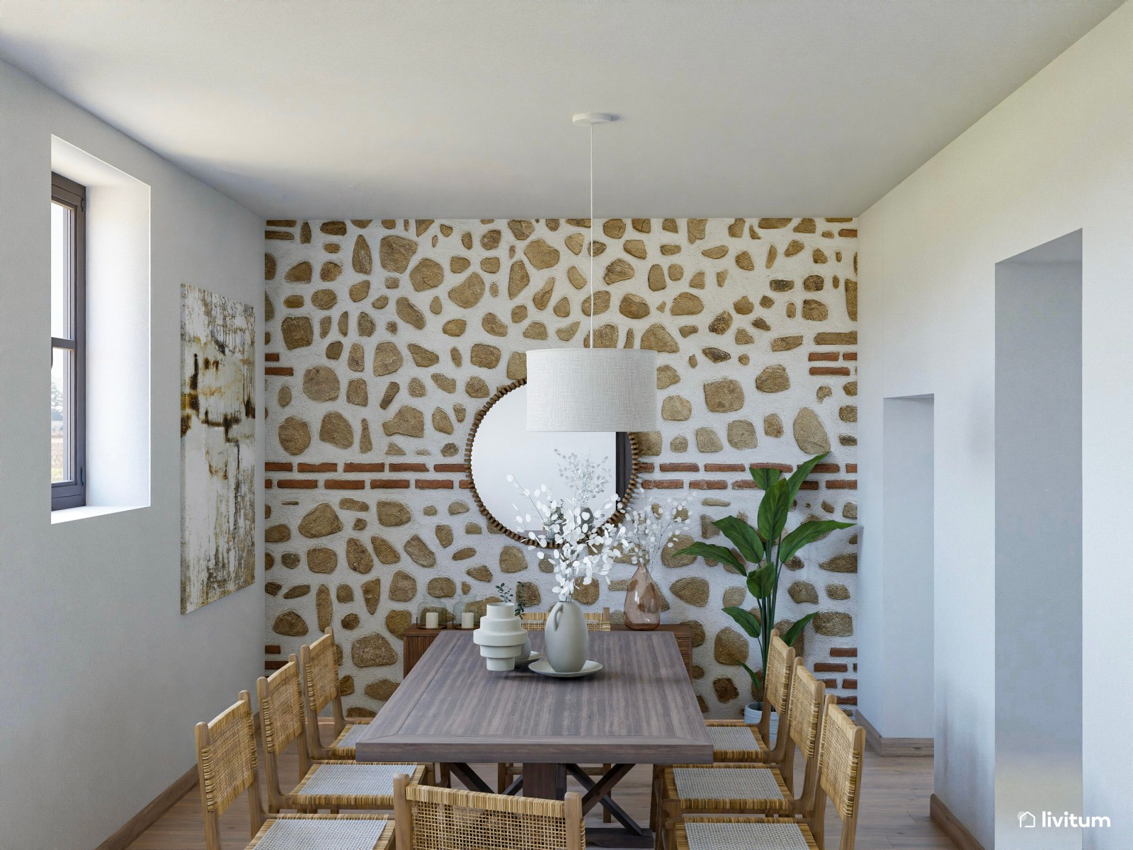 Casa rural de estilo rústico y moderno en Toledo 