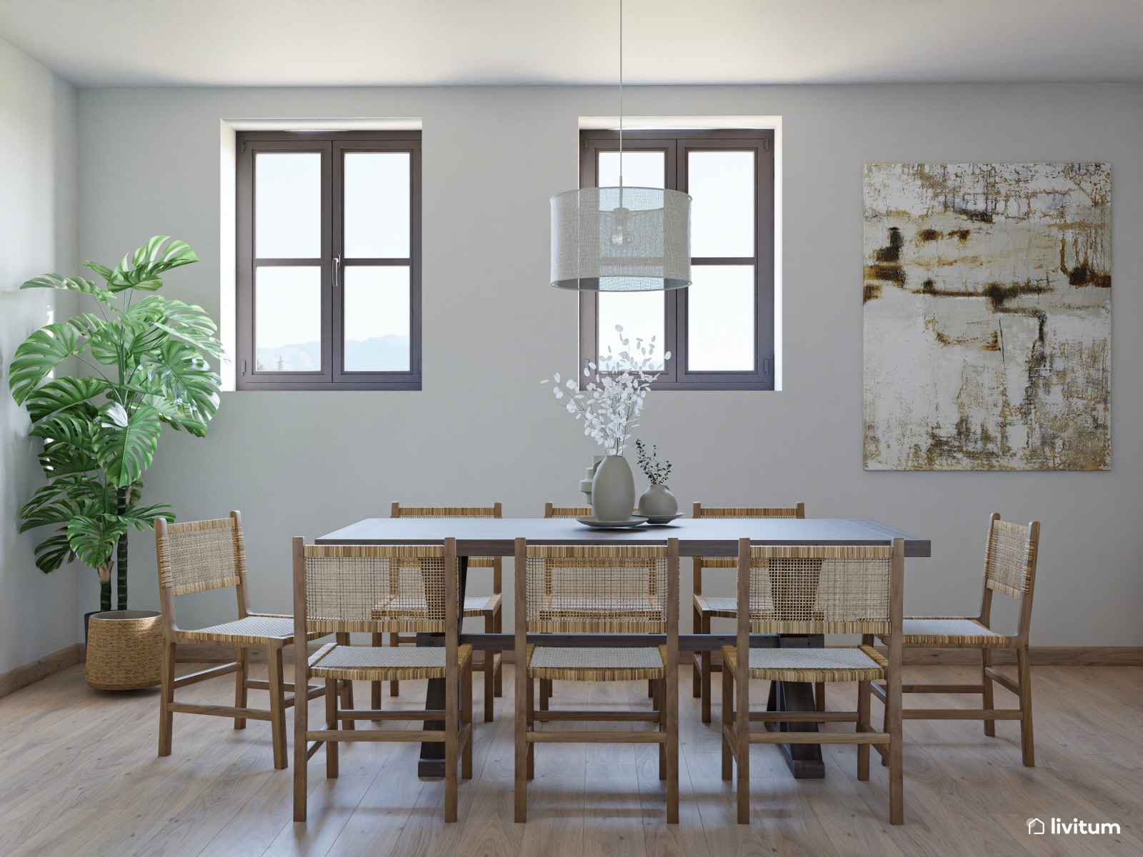 Casa rural de estilo rústico y moderno en Toledo 