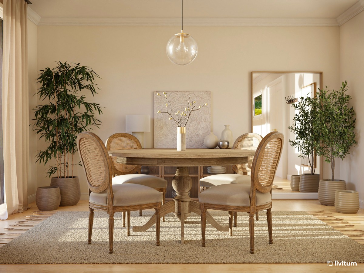Comedor tradicional estilo colonial