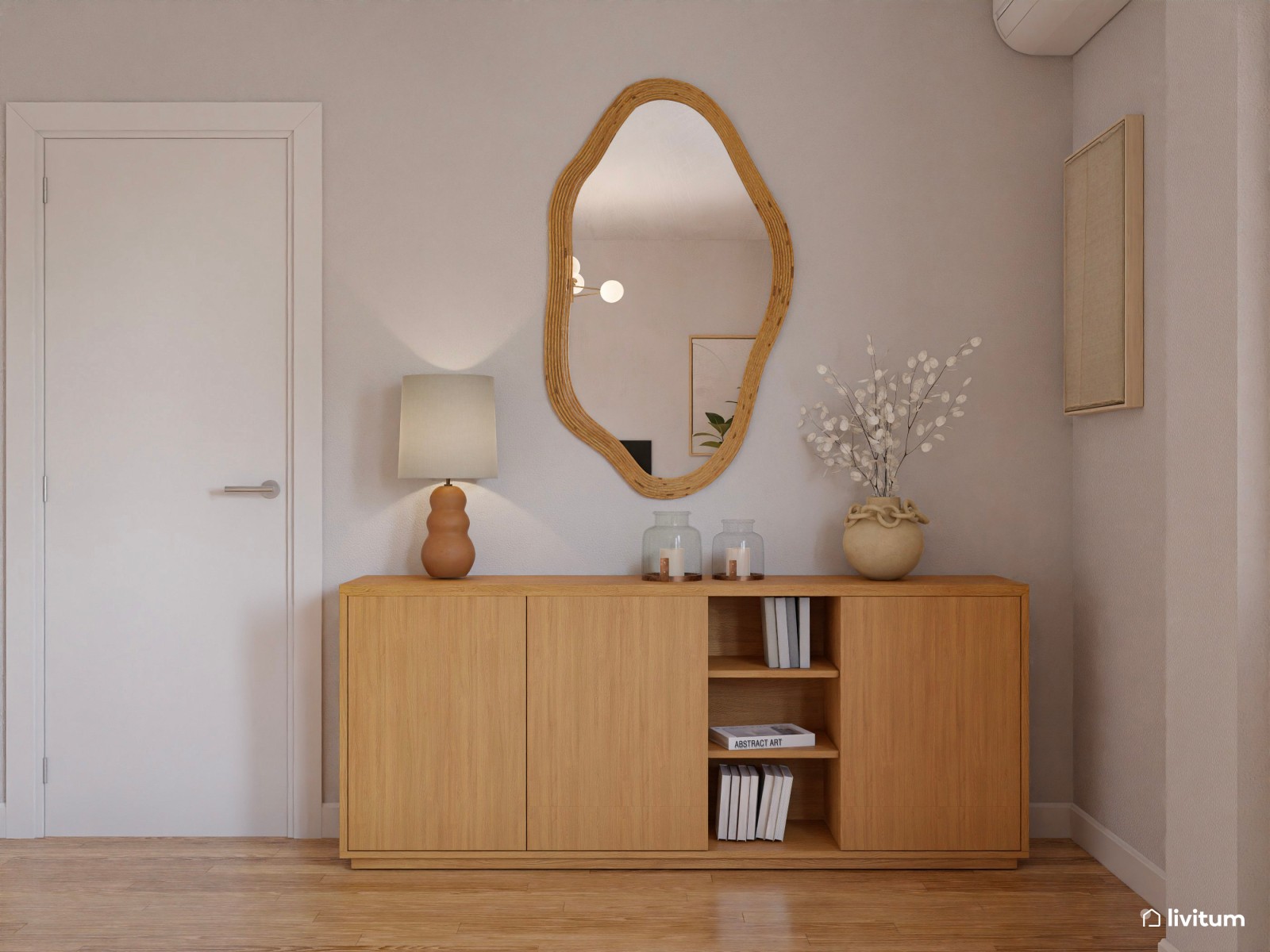 Dinamismo visual y formas curvas: un salón que lo tiene todo