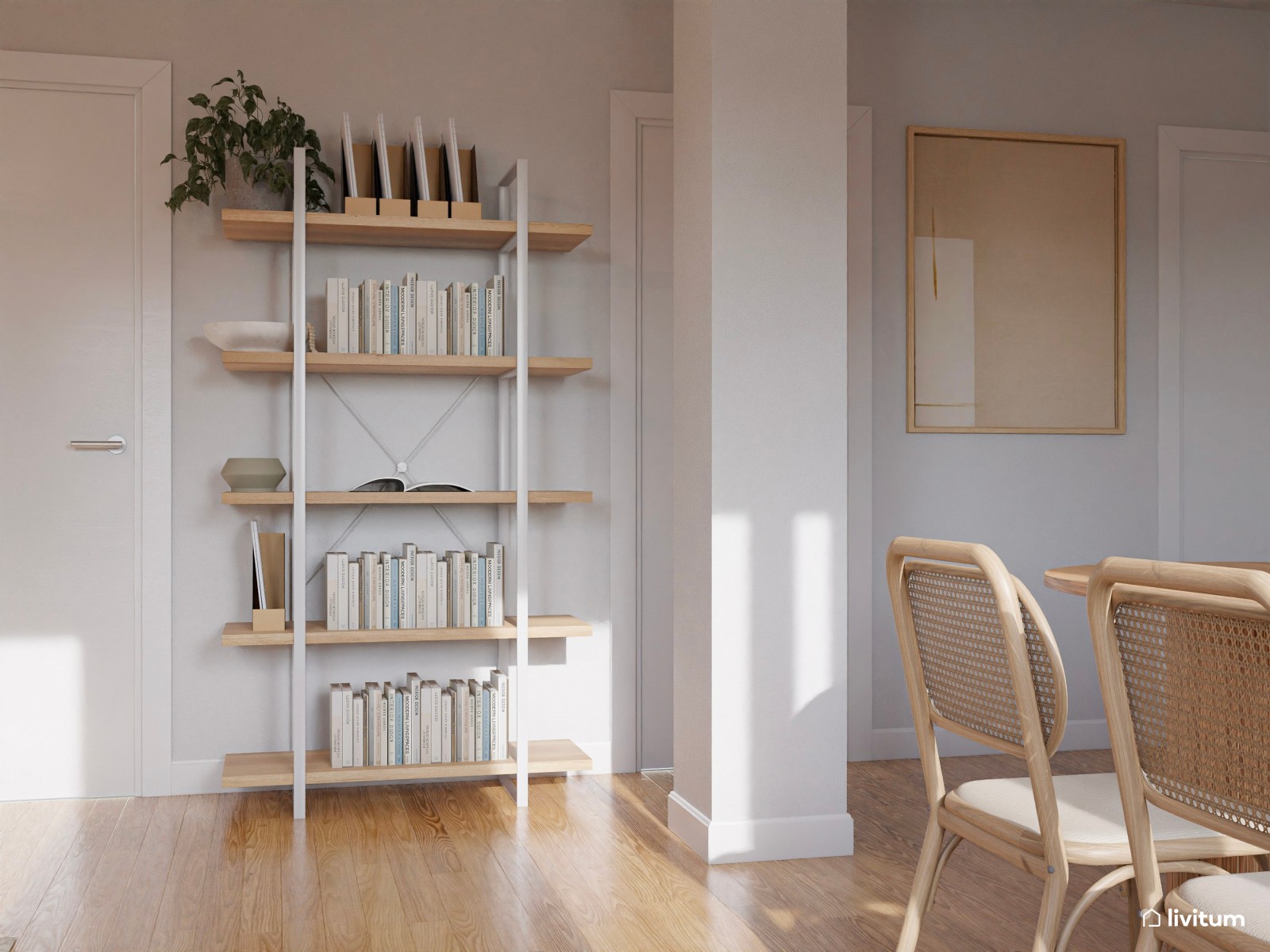 Dinamismo visual y formas curvas: un salón que lo tiene todo