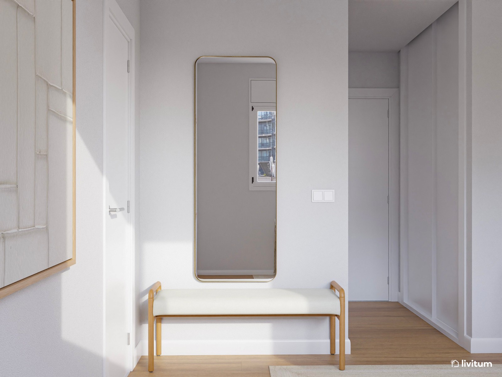 Dormitorio ecléctico cálido en verde y terracota 