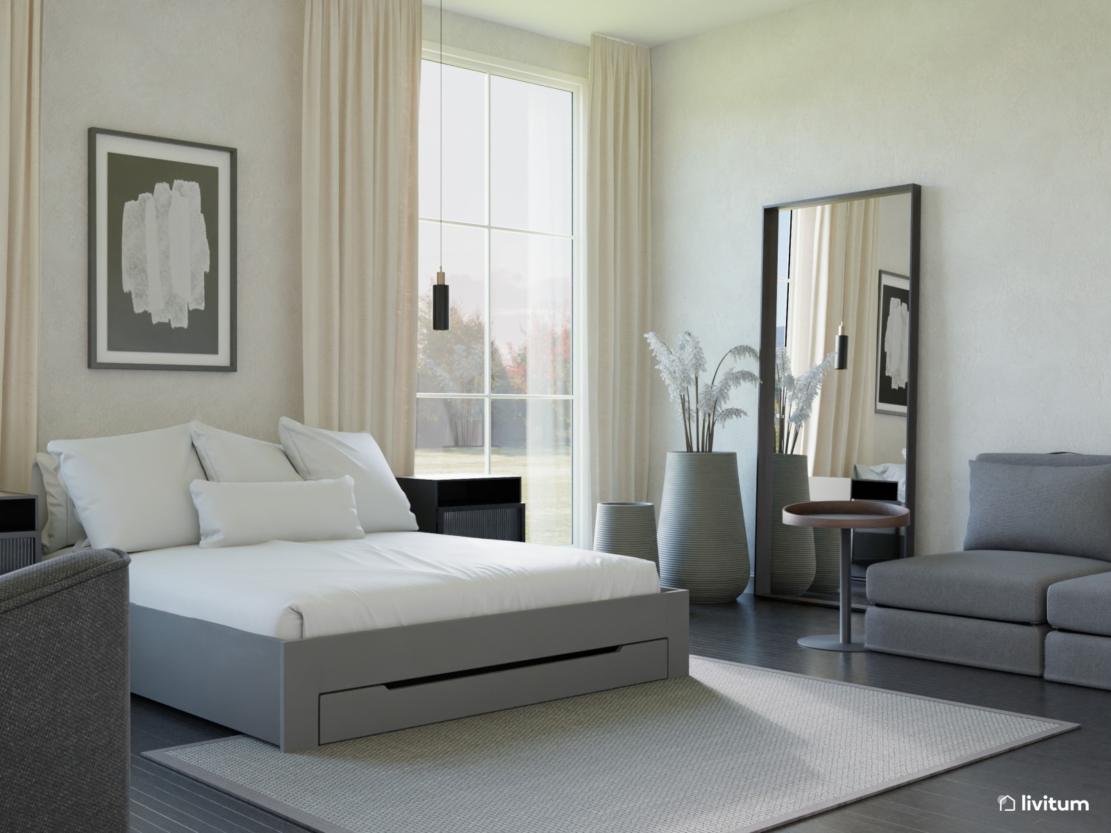 Dormitorio moderno ¡con zona de relax incluida! 