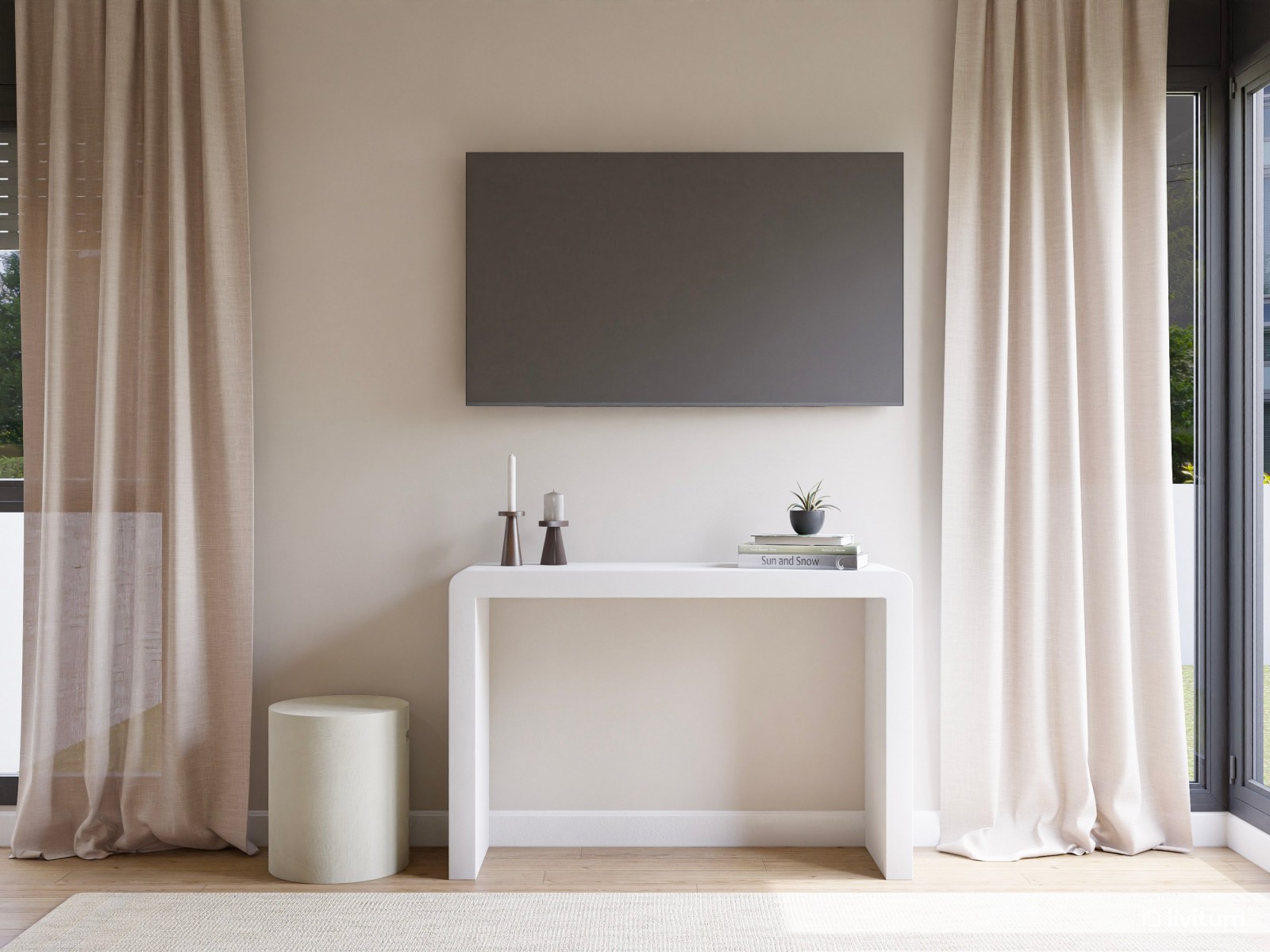 Dormitorio pequeño de 13 m² de estilo moderno en tonos tierra