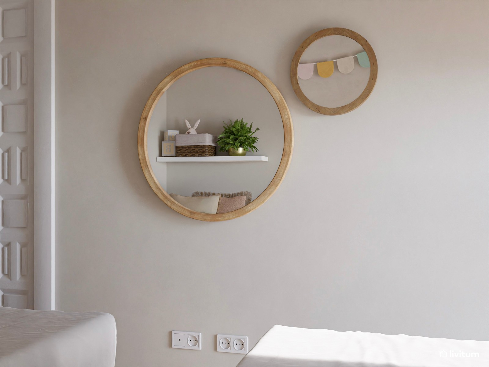 Encantador dormitorio infantil para dos niños 