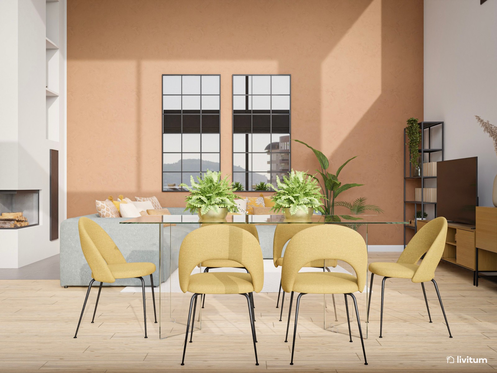 Espectacular salón comedor moderno lleno de buenas ideas