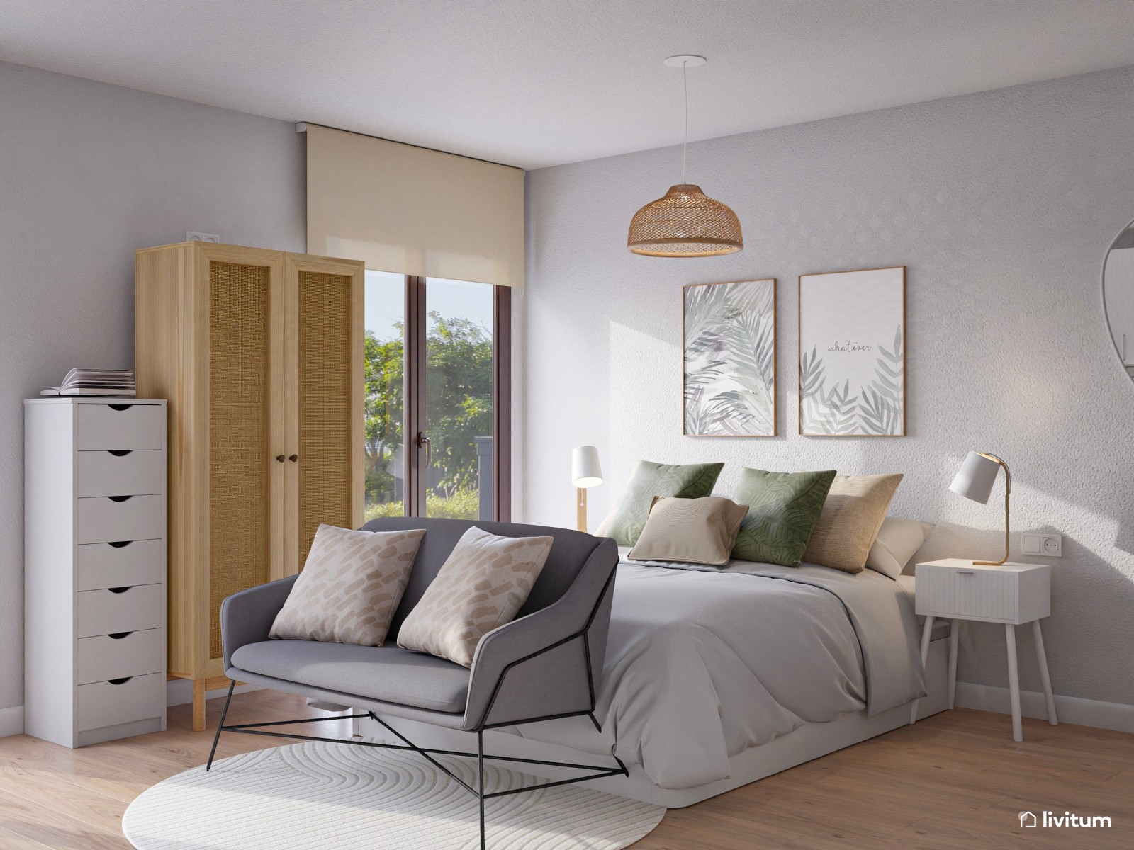 Estudio de alquiler turístico con todo lo necesario en un mismo espacio