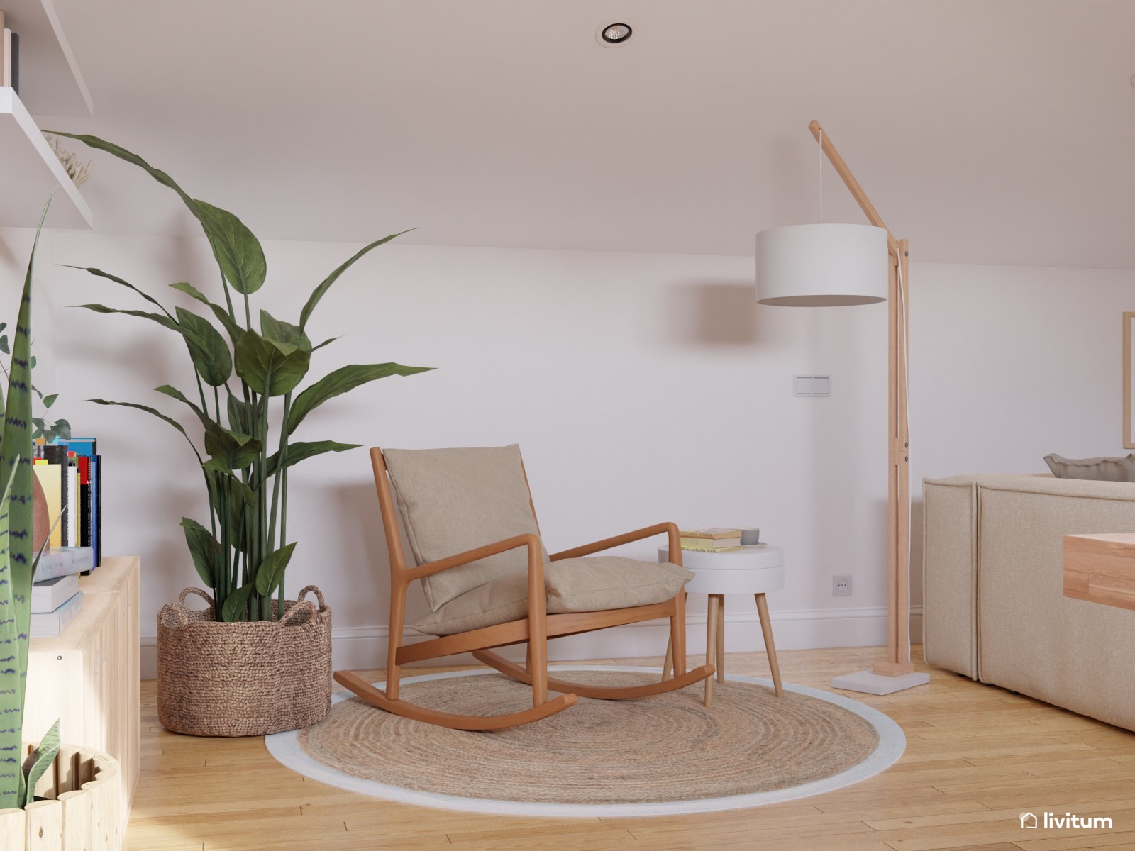 Estudio de estilo nórdico con elementos rústicos - Livitum.com
