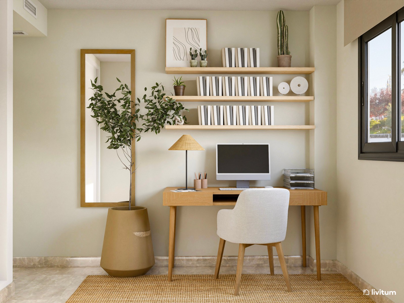 Habitación individual con cama nido y zona de trabajo en un acogedor ambiente