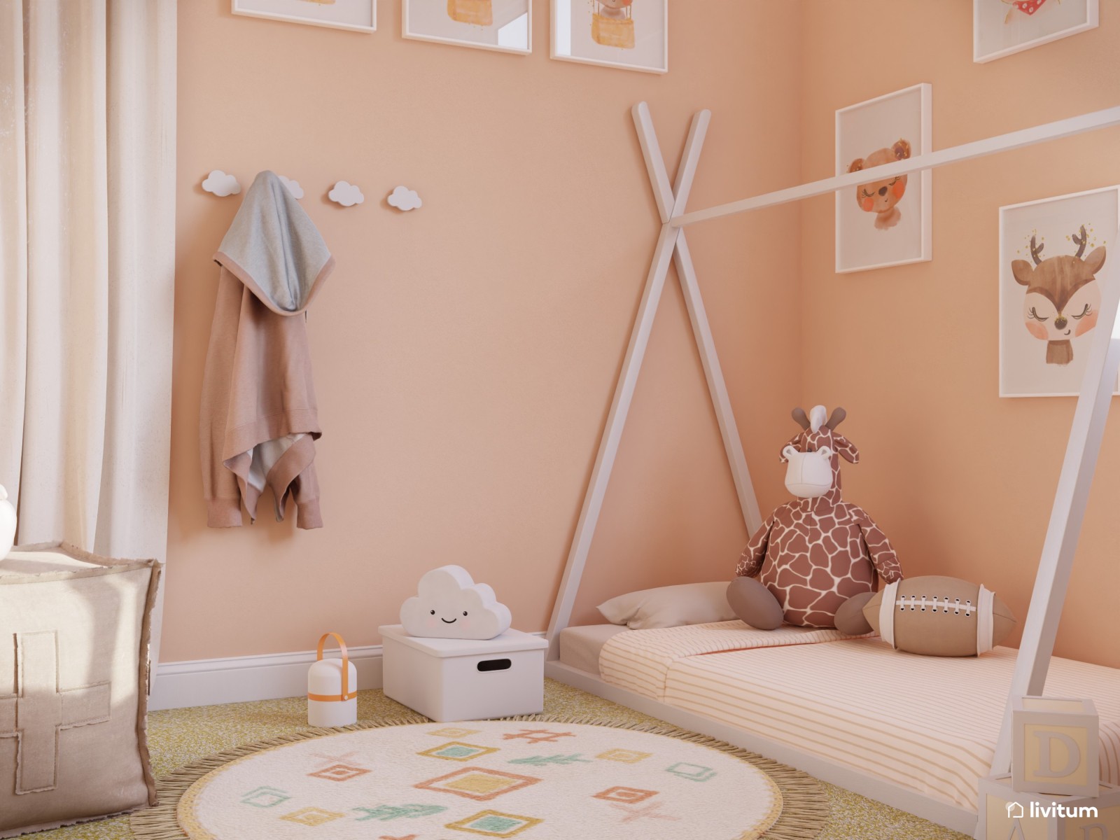 Habitación para niña de 2 años y medio 