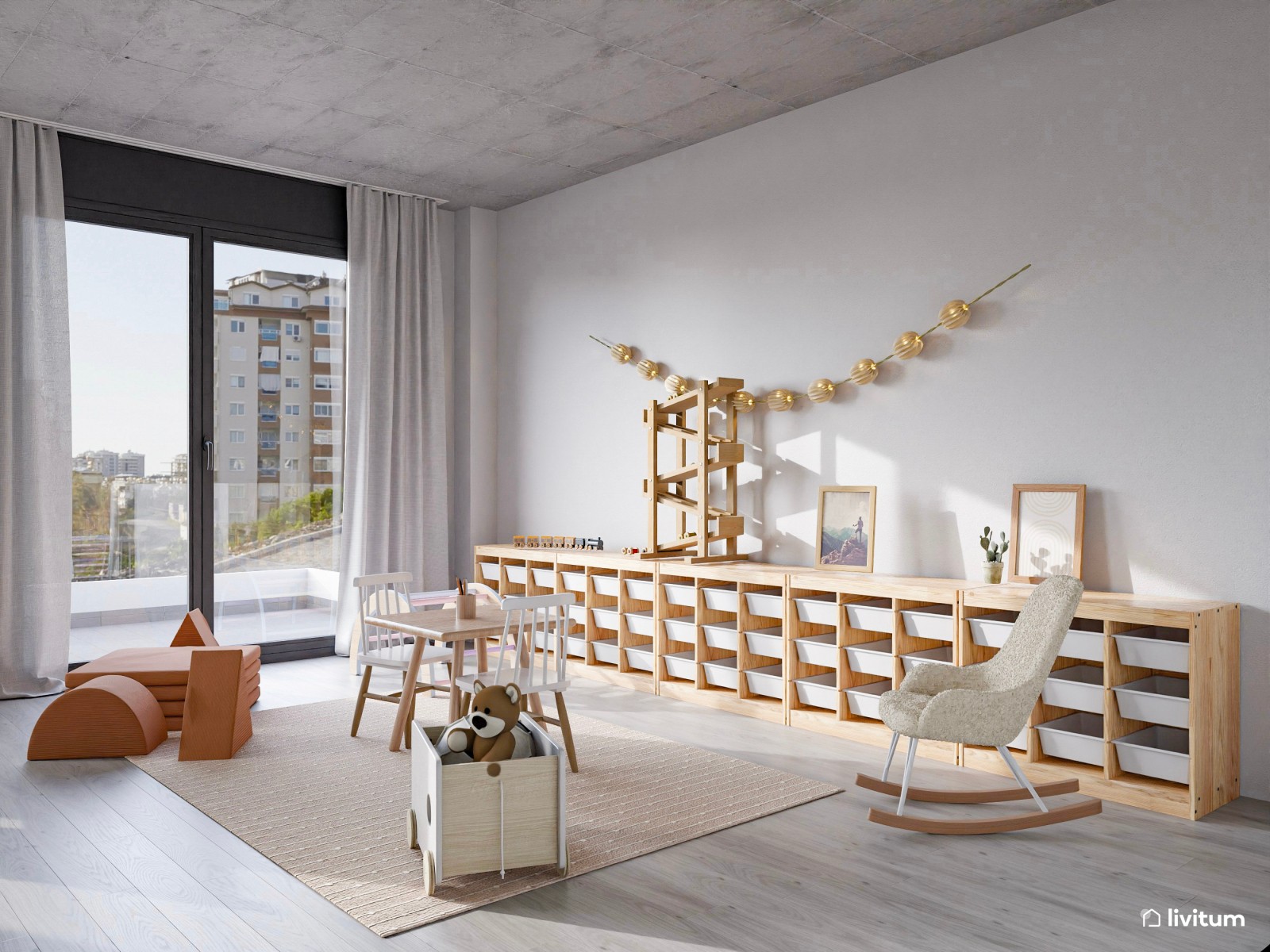 Impresionante sótano con sala de cine, zona de juegos para niños y gimnasio