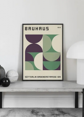 Colorful Bauhauss No2 + marco negro, Desenio
