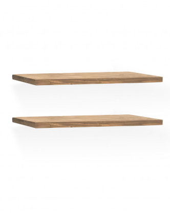 Pack 2 estanterías Melva roble oscuro 200, Decowood