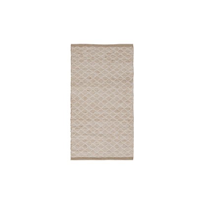 Alfombra blanco-natural yute-algodón 80 x 150 cm, Wood Nature