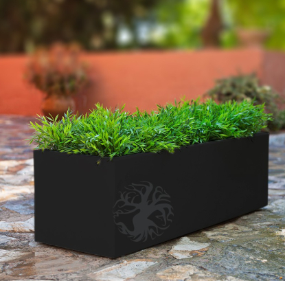 JARDINERA MAXIDECO NEGRA 100x35x32cm, Decoplanta