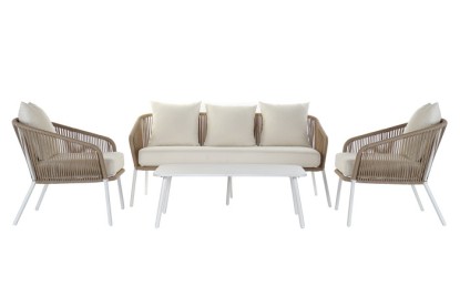 SOFA SET 4 ALUMINIO 151,5X72X70 WATER REPELLENT, Wabitap